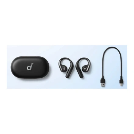 Ausinės Anker Soundcore AeroFit, Juodos spalvos
