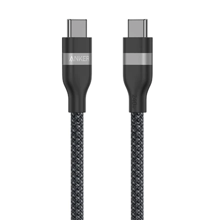 USB Kabelis - Anker A82E2 0,9 m USB C Juodas