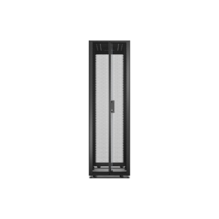 APC Easy Rack 600mm/42U/1000mm, su stogu, ratukais, kojelėmis ir 4 laikikliais, be šoninių panelių, juodas | Schneider Electric