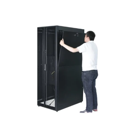 Schneider Electric APC EASY RACK 600mm/42U/1200mm SU STOGU,ŠONINIU PLOKŠTU,RATURIAIS,KOJĖJAIS IR 4 KRONKLIAIS, BE APAČIO, Juodas