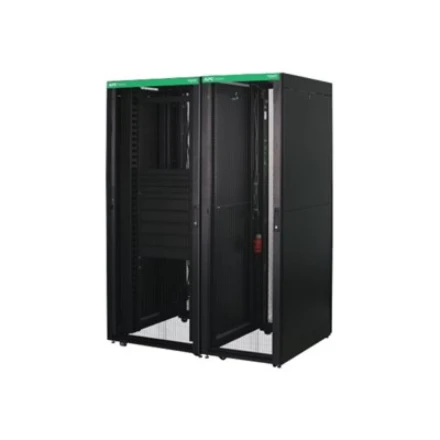 Schneider Electric APC EASY RACK 600mm/42U/1200mm SU STOGU,ŠONINIU PLOKŠTU,RATURIAIS,KOJĖJAIS IR 4 KRONKLIAIS, BE APAČIO, Juodas