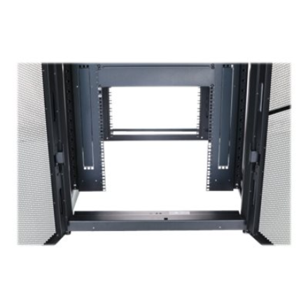 APC EASY RACK 800mm/42U/1000mm SU STOGU,ŠONINIU PLOKŠTU,RATURIAIS,KOJĖJAIS IR 4 KRONKLIAIS, BE APAČIO, Juodas