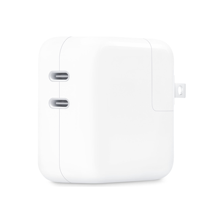 Apple 35W dviejų USB-C prievadų maitinimo adapteris