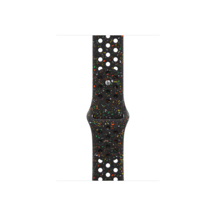 Apple 46 mm vidurnakčio juodumo „Nike“ sportinis dirželis – S/M