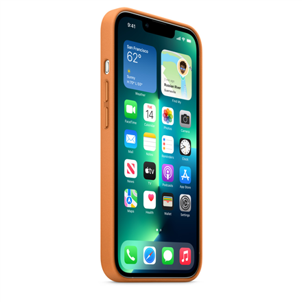 Apple iPhone 13 Pro Odinis dėklas su MagSafe, Rudas (Golden Brown)