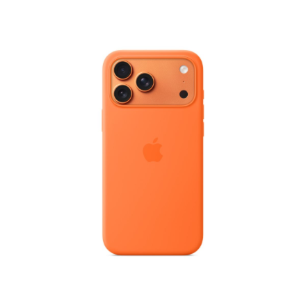 Apple iPhone 17 Pro Max Silicone Case with MagSafe – Orange - MGFL4ZM/A