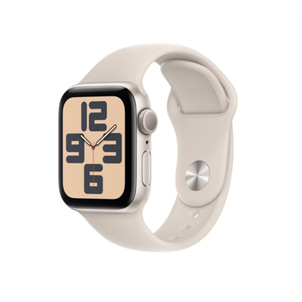 Išmanusis laikrodis Apple Watch SE GPS 40mm Starlight Aliuminio dėklas su Starlight Sport Band - S/M