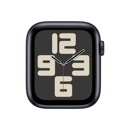 Išmanusis laikrodis Apple Watch SE GPS 44mm Midnight Aliuminio dėklas su Midnight Sport Band – M/L
