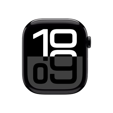 Išmanusis laikrodis Apple Watch Series 10 GPS 46mm Jet Juodas Aliuminio Case with Juodas Sport Band - S/M