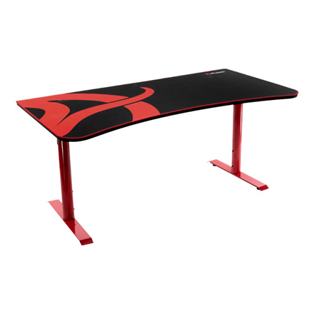Žaidimų stalas Arozzi Arena Gaming Desk, Reguliuojamo aukščio 710-810mm, Raudonas