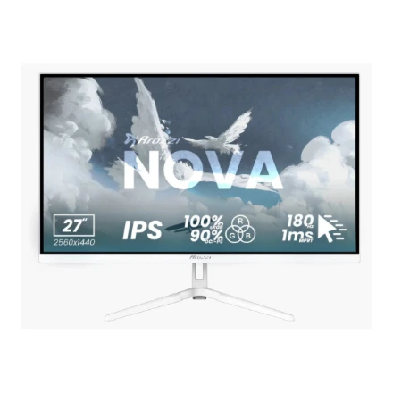 Monitorius Arozzi | Nova | 27 " | IPS | QHD | 16:9 | 180 Hz | 1 ms | 2560 x 1440 pikselių | 350 cd/m² | HDMI jungtys quantity 2 | Baltas
