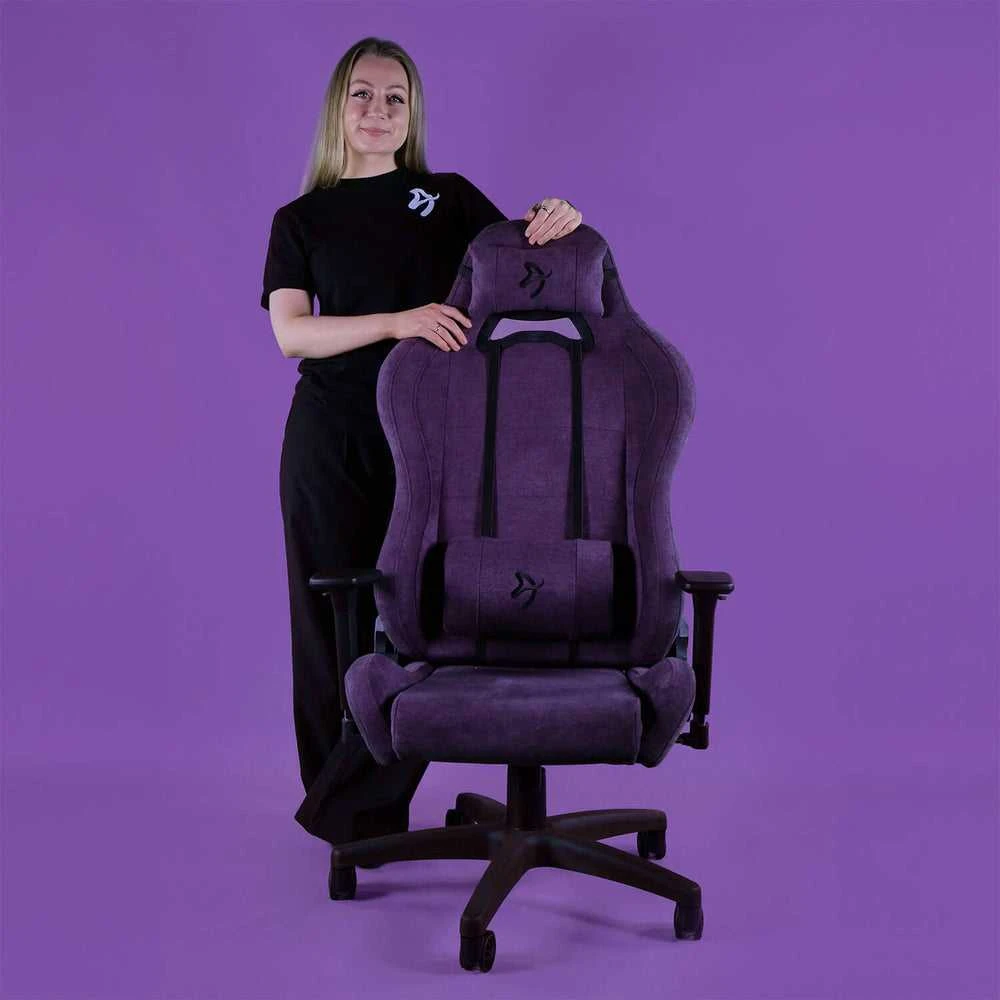 Arozzi TORRETTA žaidimų kėdė Soft Fabric | Violetinės spalvos