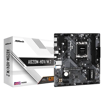 Pagrindinė plokštė ASRock A620M-HDV/M.2/AM5/Micro-ATX/AMD A620