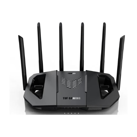 Asus | Dual Band WiFi 7 Extendable Gaming Maršrutizatorius | TUF Gaming BE6500 | 802.11be | 6500 Mbit/s | Ethernet LAN (RJ-45) jungtys 4 | Tinklelio palaikymas Taip | MU-MiMO Taip | Antenos tipas Išorinė fiksuota | 1