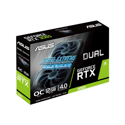 Vaizdo plokštė ASUS GeForce RTX 3060 DUAL 12GB OC V2, GDDR6, PCI Express 4.0