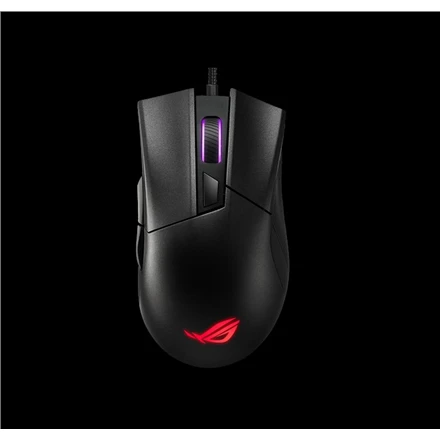 Optinė laidinė pelė Asus ROG Gladius II Core, 6 200-dpi/Omron switches with 50-million-click durability/lightweight - 92,5 g/Aura Sync