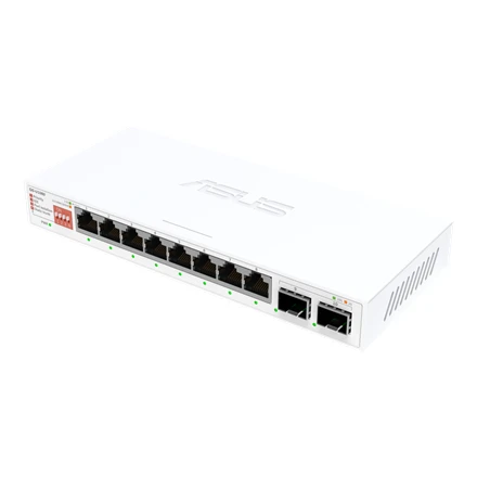 Šakotuvas Asus | QG-U1080 | 8 prievadų 2.5G ir 2 prievadų 10G SFP+ komutatorius | Nevaldomas | Stalinis | SFP+ jungčių kiekis: 2 x 10G SFP+ jungtys