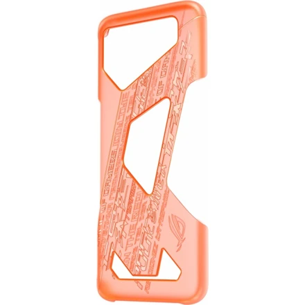 Dėklas Asus Rog Neon Aero Case ZS661KS Pusiau skaidrus su oranžiniu