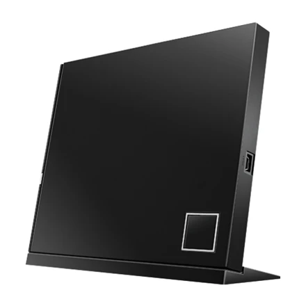 ASUS SBC-06D2X-U Išorinis plonas Blu-ray skaitymo diskas, Juodas, BDXL palaikymas, 6X Blu-ray skaitymo greitis, USB 2.0 Asus