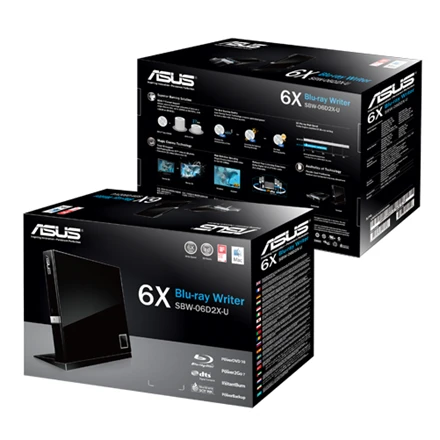 Asus | SBW-06D2X-U | Sąsaja USB 2.0 | DVD±RW | CD skaitymo greitis 24 x | CD įrašymo greitis 24 x | Juodas