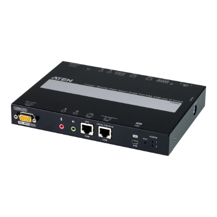 Aten | 1-Vietinė / nuotolinė bendrinimo prieiga vieno prievado VGA KVM per IP jungiklis | CN9000 | Garantija 24 mėn.