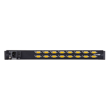 Aten | 16 prievadų PS/2-USB VGA 19" LCD KVM komutatorius | CL1316N