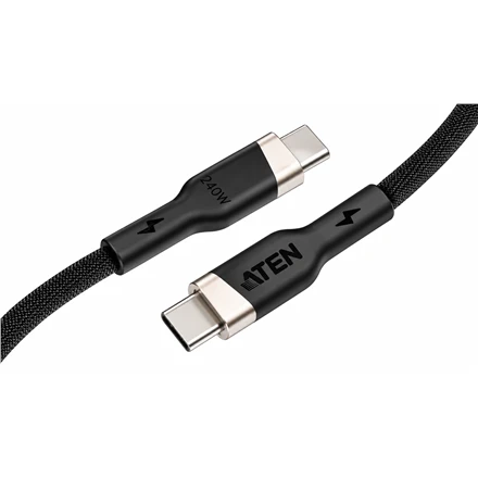 Aten 240W USB-C į USB-C pintas įkrovimo kabelis, 2 m | 2L-3102P240 | USB-C į USB-C