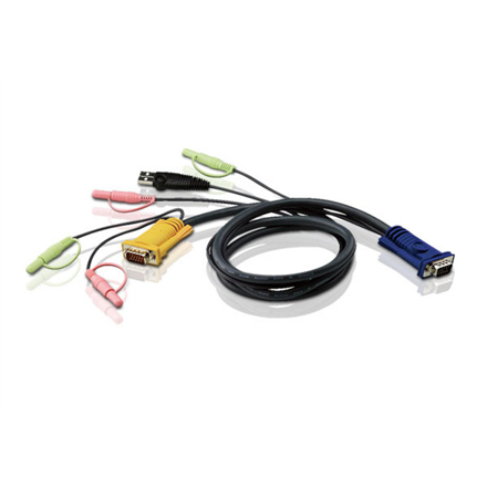 ATEN 2L-5303U ATEN KVM kabelis (HD15-SVGA, USB, USB, garsas) - 3 m