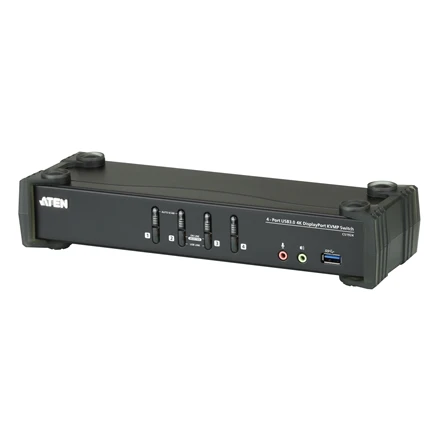 ATEN CS1924-AT-G ATEN CS1924 4 prievadų USB 3.0 4K DisplayPort KVMP jungiklis