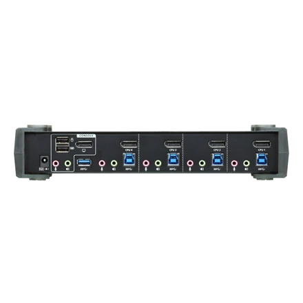 ATEN CS1924-AT-G ATEN CS1924 4 prievadų USB 3.0 4K DisplayPort KVMP jungiklis