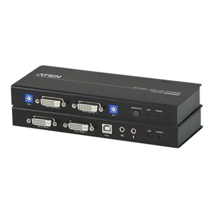 ATEN CE604-AT-G ATEN CE604 DVI dvigubo vaizdo KVM plėstuvas