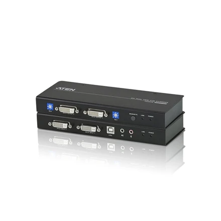 ATEN CE604-AT-G ATEN CE604 DVI dvigubo vaizdo KVM plėstuvas