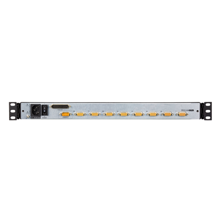 Aten | 8-Port PS/2-USB VGA Dual Rail 19" LCD KVM Switch with Daisy-Chain Port and USB Peripheral Support | CL5808N