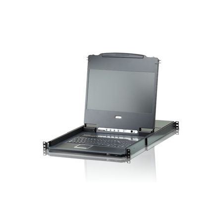 Aten CL6708MW 8 prievadų USB DVI vieno bėgio plačiaekranis LCD KVM jungiklis | Aten | KVM per IP jungiklis su Daisy-Chain prievadu ir USB periferiniu palaikymu | CL6708MW