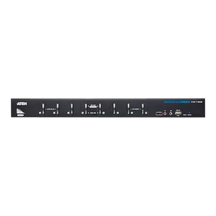Aten | 8 prievadų USB DVI dvigubos jungties / garso KVM komutatorius | CS1788