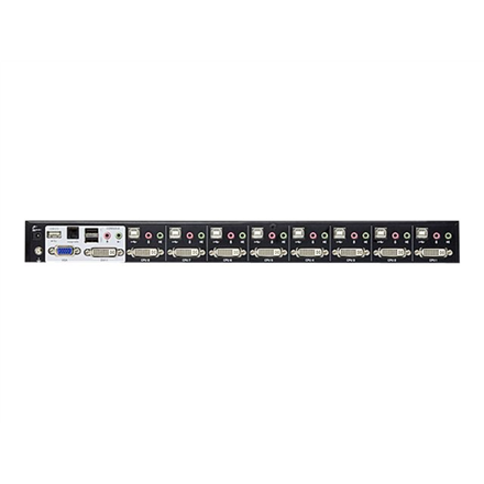 Aten | 8 prievadų USB DVI dvigubos jungties / garso KVM komutatorius | CS1788