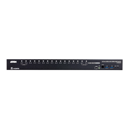 Aten | 16 prievadų USB 3.0 4K HDMI KVM jungiklis | CS18216