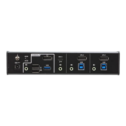 Aten | 3 prievadų USB-C DisplayPort hibridinis KVMP jungiklis | CS1953