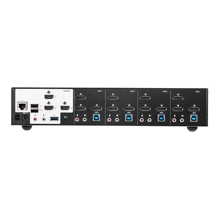 Aten | 4 prievadų USB 3.0 4K DisplayPort trijų ekranų KVMP komutatorius | CS1964