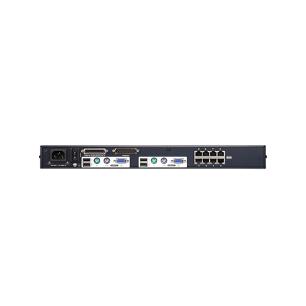 Aten KH2508A 2 konsolių 8 prievadų Cat 5 KVM komutatorius su Daisy Chain prievadu
