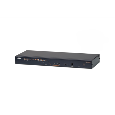 Aten KH2508A 2 konsolių 8 prievadų Cat 5 KVM komutatorius su Daisy Chain prievadu
