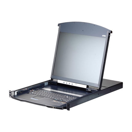 Aten | 16 prievadų Cat 5 dviejų bėgelių 19" LCD KVM per IP komutatorius su virtualia medija | KL1116VNA-AG | 1 x USB A tipo lizdas