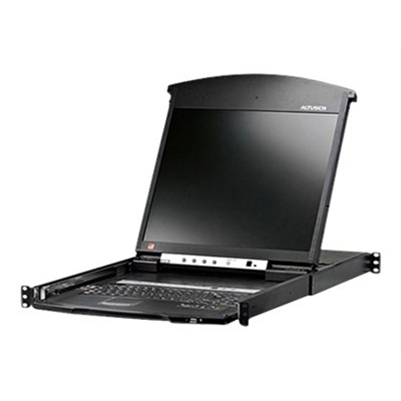 Aten | 1-Local/Remote Share Access 8-Port Cat 5 Dual Rail 17" LCD KVM over IP Switch with Daisy-Chain Port | KL1508AIMA-AG