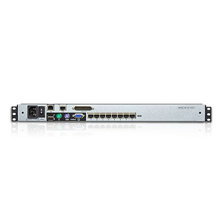 ATEN KL1508AIN-AXA-AG ALTUSEN KVM 8 prievadų didelio tankio dviejų bėgių LCD19 + klaviatūra + dėklas, 191U
