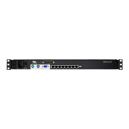Aten | 8 prievadų Cat 5 dviejų bėgelių 17" LCD KVM komutatorius su Daisy Chain prievadu | KL1508AM-AXA-AG | 1 x USB A tipo lizdas
