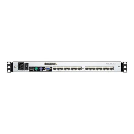 Aten | 16 prievadų Cat 5 dviejų bėgelių 17" LCD KVM komutatorius su Daisy Chain prievadu | KL1516AM-AXA-AG | 1 x USB A tipo lizdas