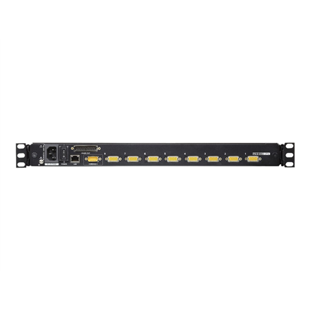 ATEN CL5708IN-ATA-AG ATEN KVM 8 prievadų LCD LED 19 + klaviatūra + jutiklinė plokštė USB-PS/2, IP administratorius