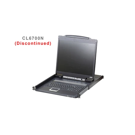 ATEN CL6700MW-ATA-AG ATEN KVM Console LCD 17,3 + klaviatūra + jutiklinė dalis 19 1U (USB / DVI / VGA / HDMI)