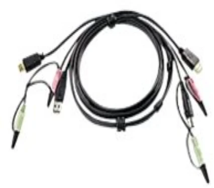 ATEN 2L-7D02UH ATEN USB HDMI su garso KVM kabeliu - 1,8 m