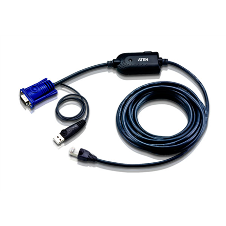 Aten USB VGA KVM adapteris (5M kabelis) | Aten | USB VGA KVM adapteris | KA7970-AX | 1 x RJ-45 Patinas su 4,5 m Cat 5, 1 x USB Type A Patinas, 1 x HDB-15 Patinas